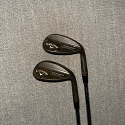 golf wedges and putter