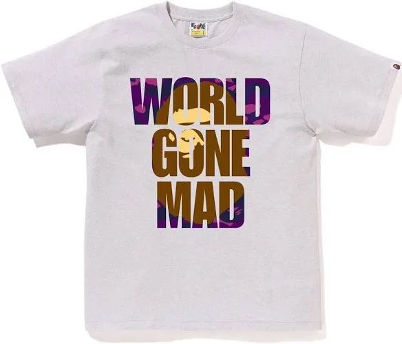 BAPE WGM Tee Grey XXL