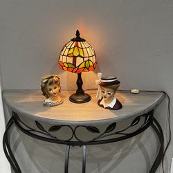 Head Pots and Lamp
