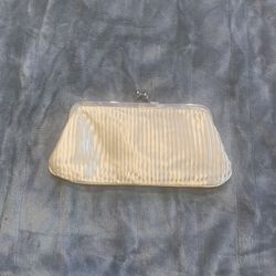 White Clasp Clutch