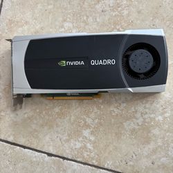Nvidia Quadro Video Graphics Card.