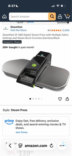 Steam press for clothing /linens etc.