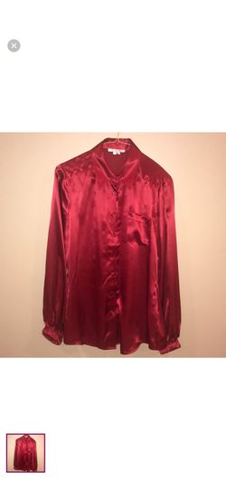 I.C.E. silk long sleeve shirt womens size S