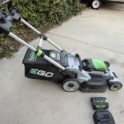 EGO 56V Cordless Electric Lawn Mower + Batteries & Charger – Great Condition