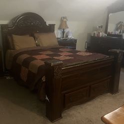 Bed With Frame And Headset 