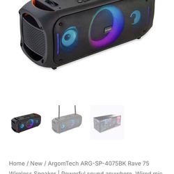 ArgomTech Rave 75 Wireless Speaker