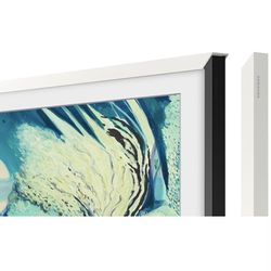 Samsung The Frame 50" Customizable Bezel – Modern White (2021 Model)