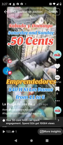 .50 Cents Saturday and Sunday 840 H St Los Banos from 11 to 6 Tuesday Close