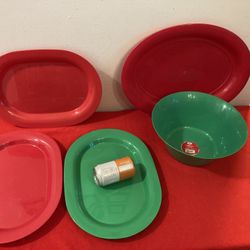 FREE Plastic Platters & Serving Bowl - FIRST COME FIRST SERVED - No Holds