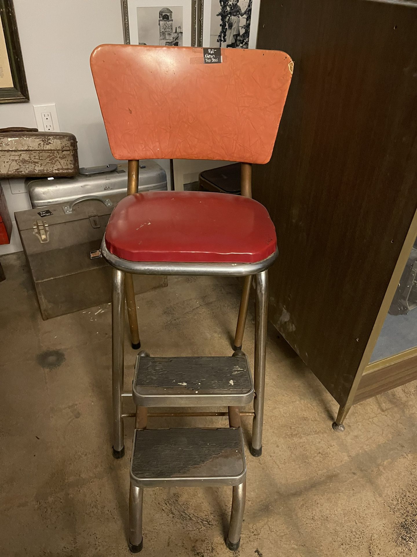 Vintage kitchen step stool 