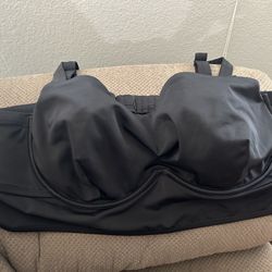 Torrid underwired bandeau bikini unlined top size 4 D/DD