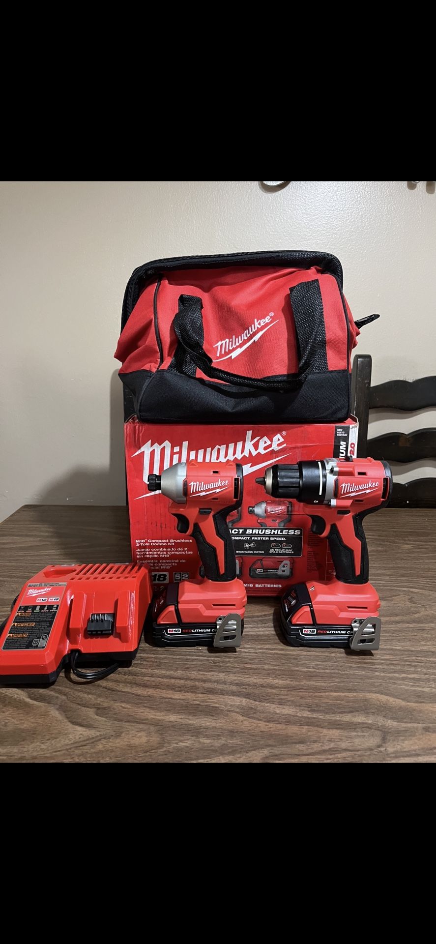 Milwaukee M18 Compact Brushless 2-Tool Combo Kit