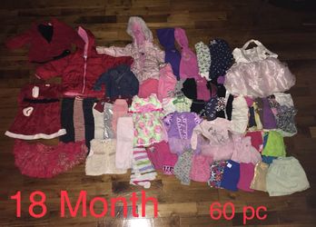 18 month winter girl clothing lot