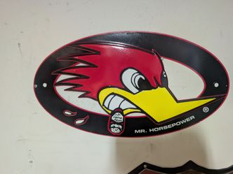 Mr horsepower metal garage sign