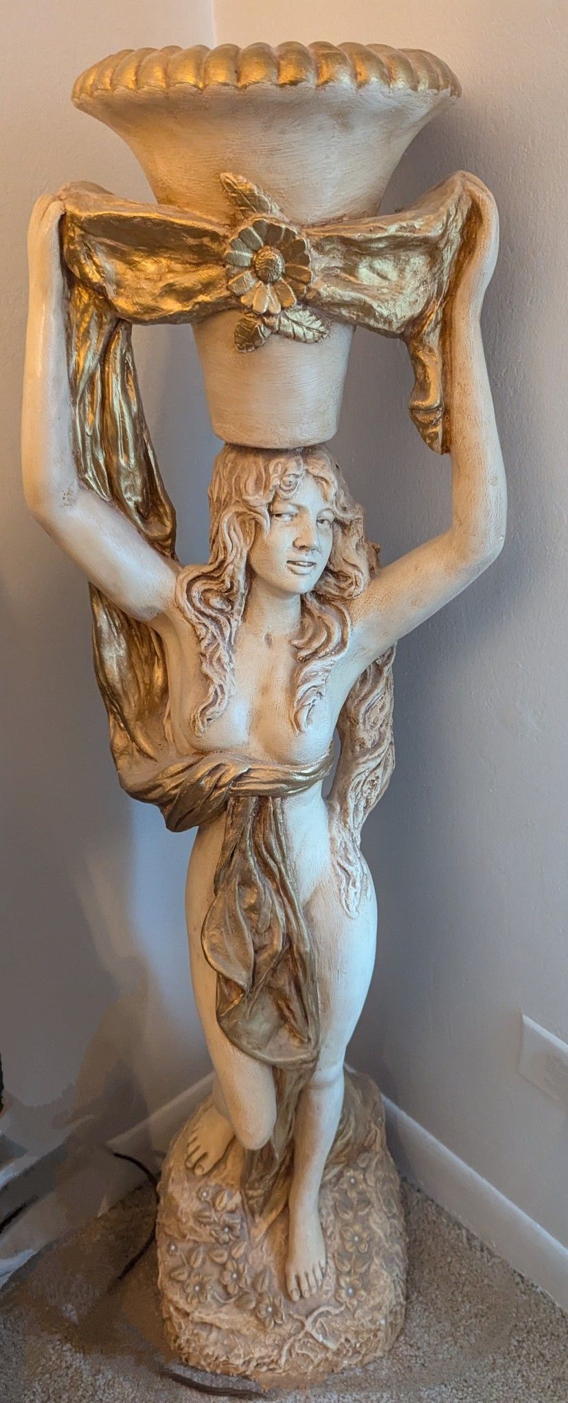 Vintage Lady Statue 42"