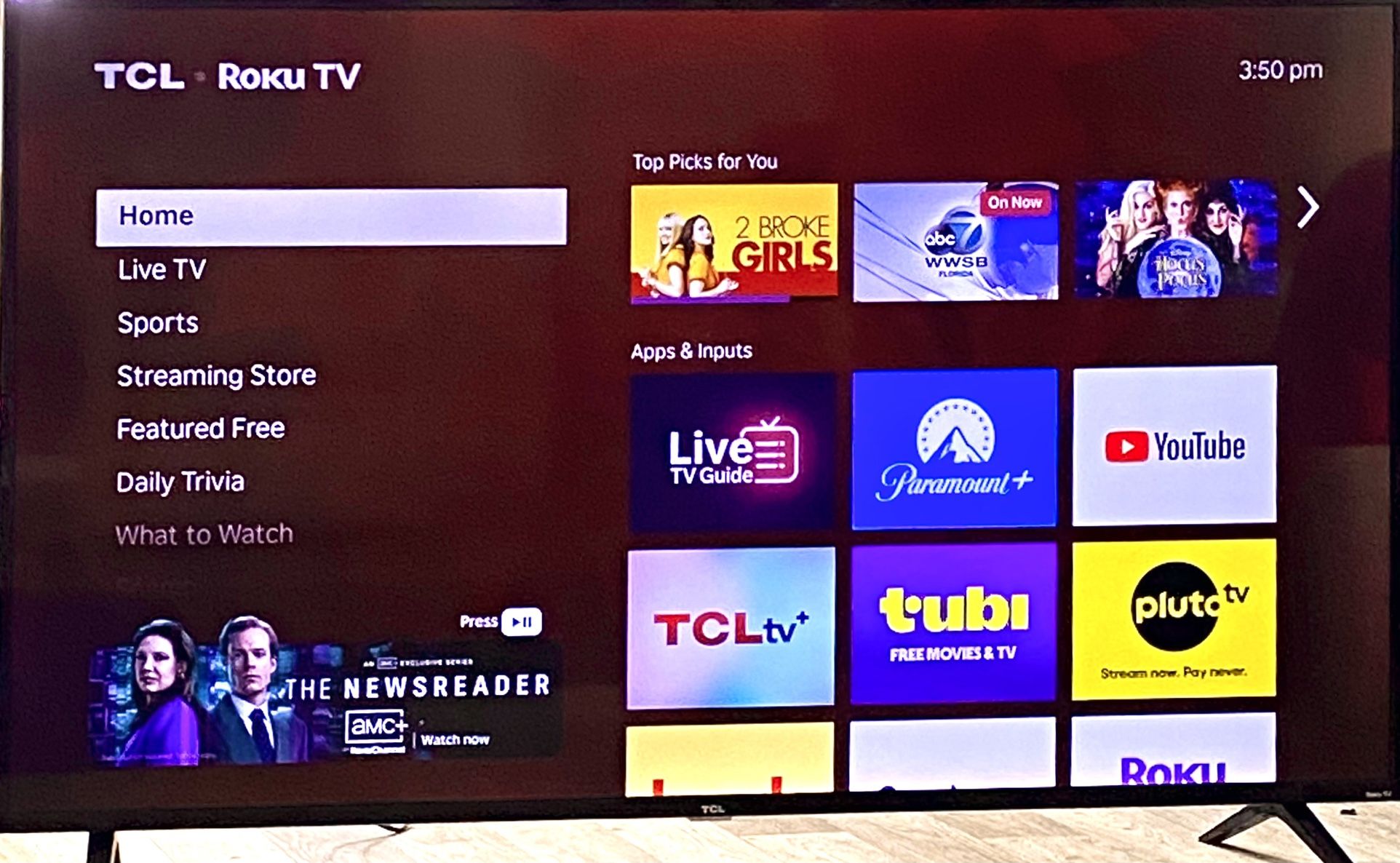 65 Inch Tcl 4k Smart Roku Tv