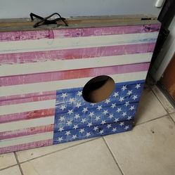 American Flag Cornhole With Bags