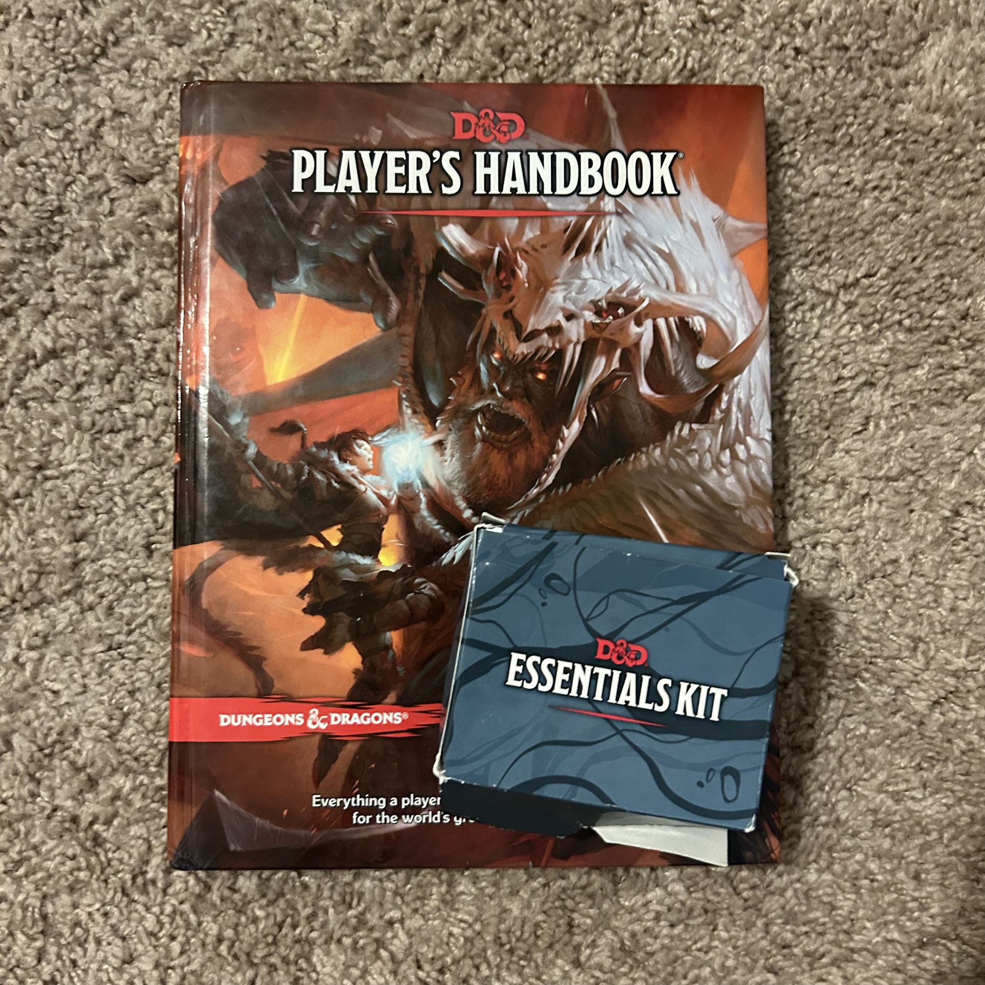 Dungeons & Dragons players handbook and essentials kit cards, RPG game 2014