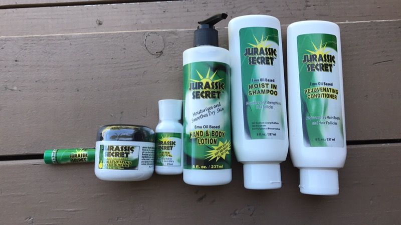 Jurassic secret emu oil products