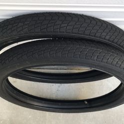 Pair of Bicycle Tires and Tubes 18 x 2.125