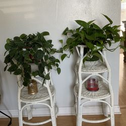 White Planter Set Of 2