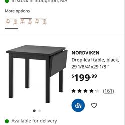 IKEA Nordviken Drop Leaf Table 