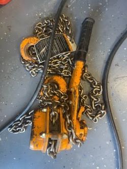 “Harrington 1.5 Ton Lever Hoist / Come Along – Heavy Duty”.