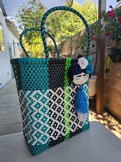 Handcrafted multicolor Woven Tote Bag
