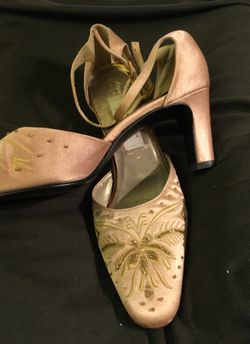 Gold Beaded 8M 2” Heels