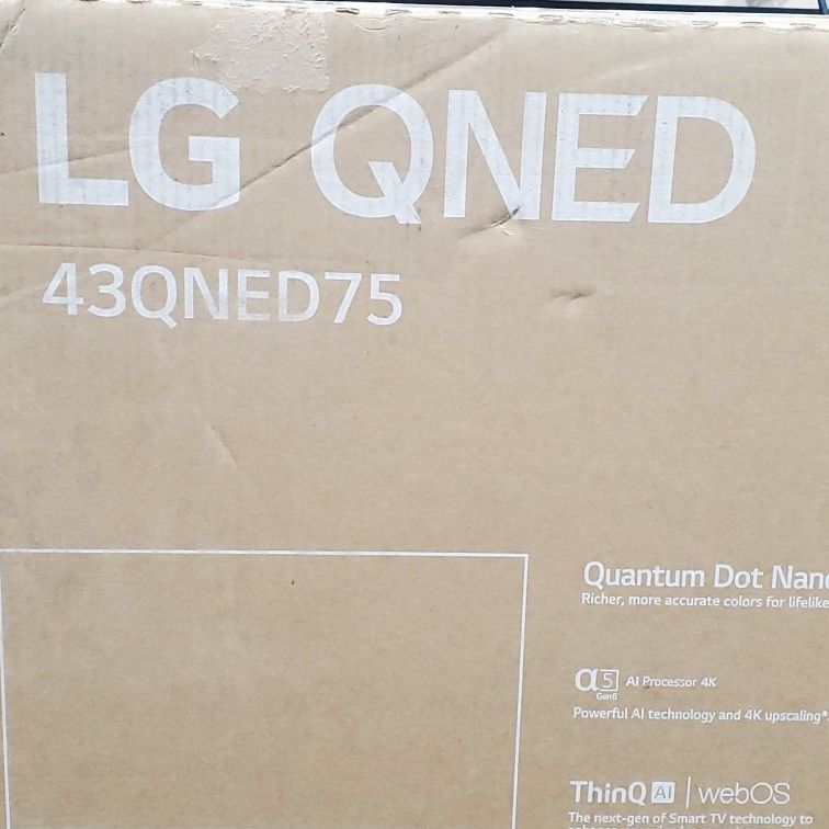 LG 43" QNED MINILED 4K SMART TV WEB OS NEW IN BOX WITH WARRANTY FANTASTIC PICTURE QUALITY 🔥🖥💯🔥