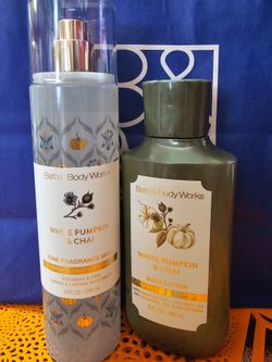 Bath & Body Works White Pumpkin & Chai Set