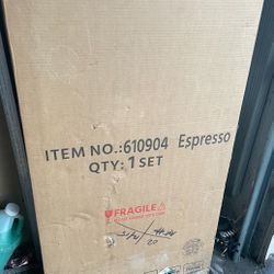 Coffee Table with Hidden Compartment & Open Shelf For Living Room-Espresso