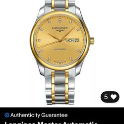 Longines Master Automatic Diamond Champagne Dial Men's Watch L2.755.5.37.7
