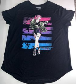 Women’s Black Birds Of Prey Harley Quinn Shirt Size 3XL $12