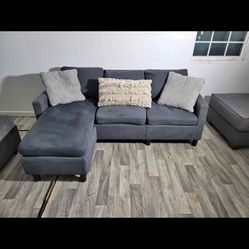 Gray Sectional Couch 