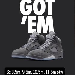 Jordan 5 wolf grey