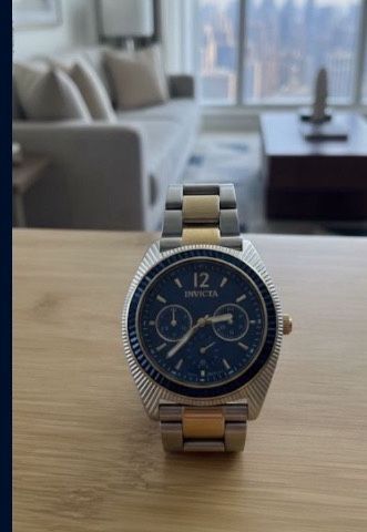Invicta Watch Two Tone Classic Gleaming Sapphire Rim