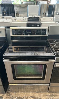 Electric Stove Stainless Steel, Self Clean