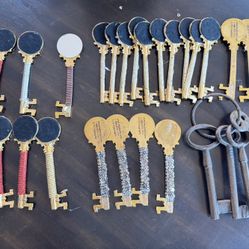 DIY Gold Metal Keys, Craft llaves 