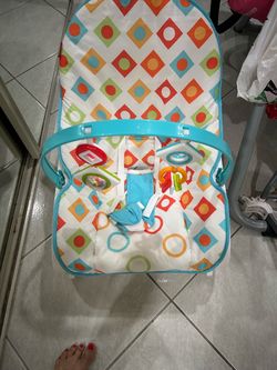 Baby rocker, playpen, and bed rail