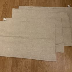 4 New Ivory Flax Linen Pottery Barn Pillow Covers