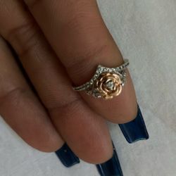Enchanted Belle Disney Rose Dimond Ring 