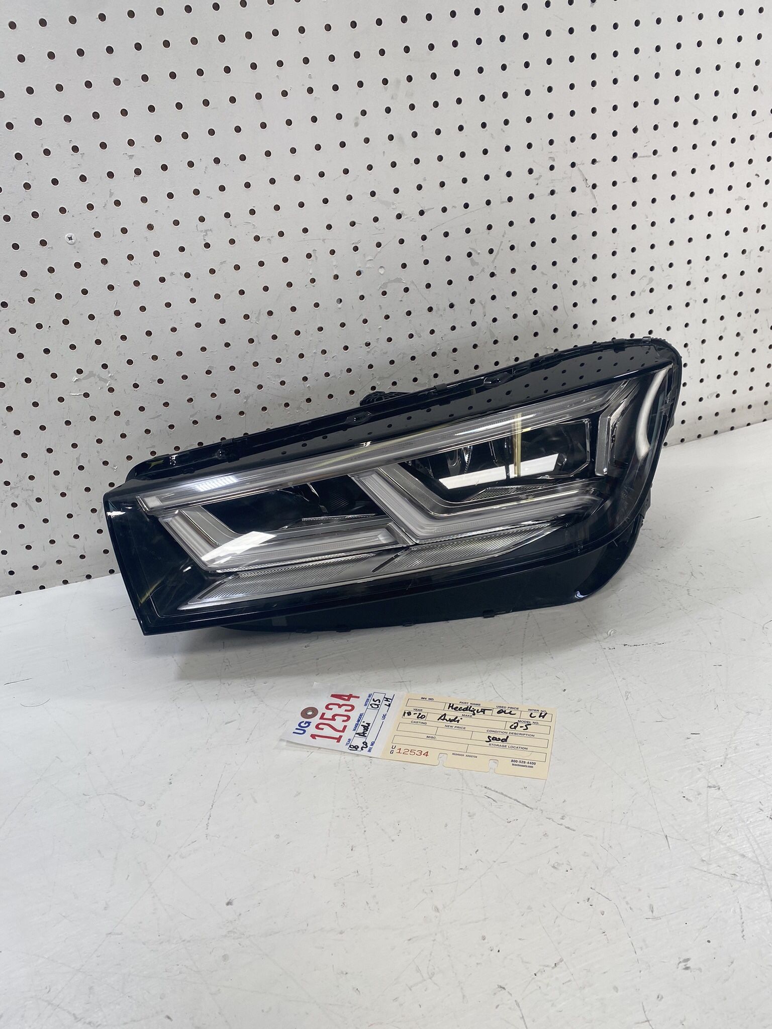 2018 2020 AUDI Q5 LEFT SIDE LED HEADLIGHT LAMP OEM 80A 941 033B