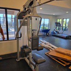 Star Trac Dual Lat Pull Down Seated Row Gym Equipment Exercise Fitness Weight Machine