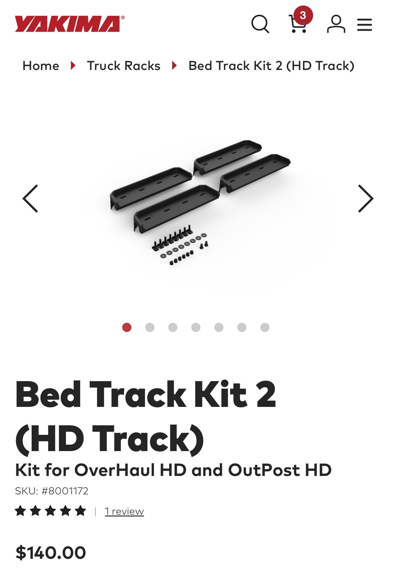Yakima Bed Track Kit 2 (HD Track)