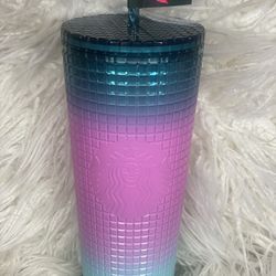 Starbucks Teal ombré cup