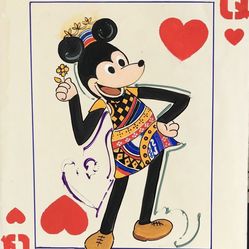 Hand-Painted Playing Card Style Canvas – Queen-Inspired Pop Art