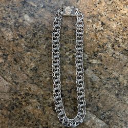 🔥 600 GRAM SOLID .925 SILVER CHINO LINK – 10K GOLD MEDUSA CLASP 🔥
