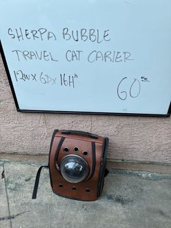 Sherpa bubble pet carrier backpack