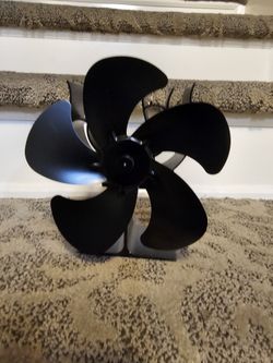 Wood Stove Fan Heat Powered Fireplace Fan Non Electric, Thermal Fan for Wood Burning Stove/Pellet/Log Burner